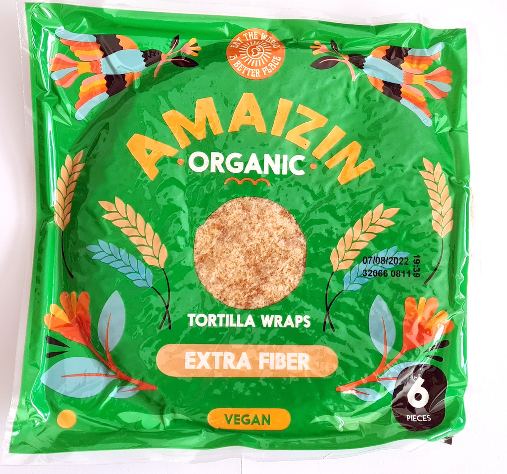 BIO Tortily celozrnné s vlákninou 240 g Amaizin 
